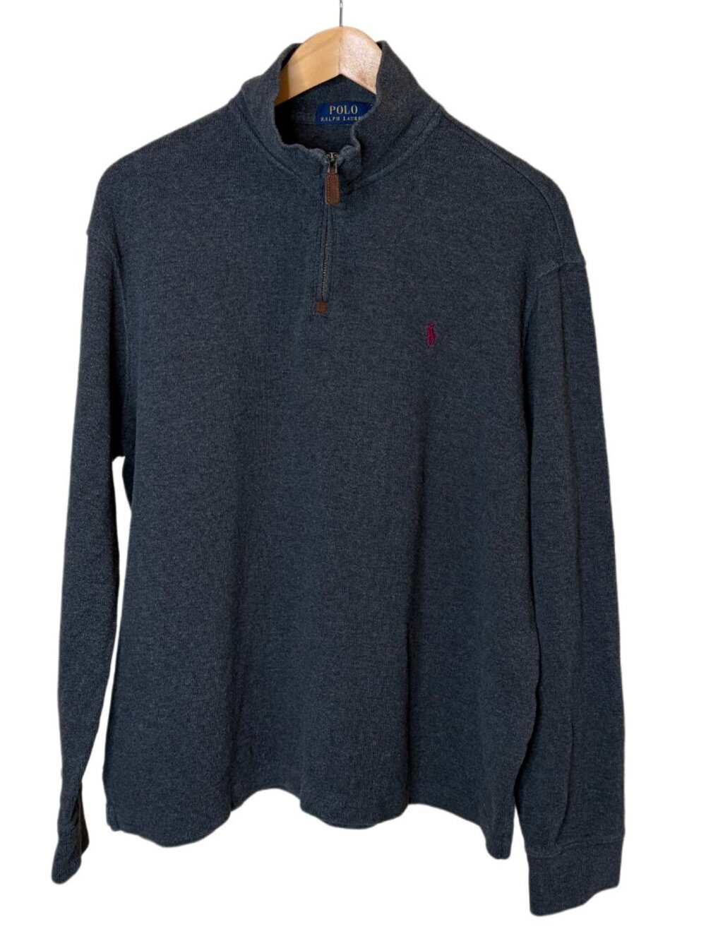 Polo Ralph Lauren Men's Gray Quarter Zip Pullover Size L